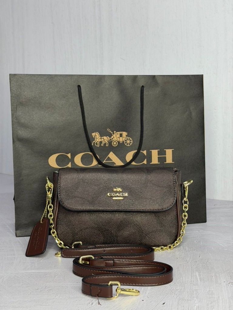 COACH cartera marron