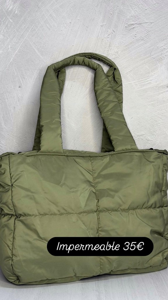 Bolso impermeable verde