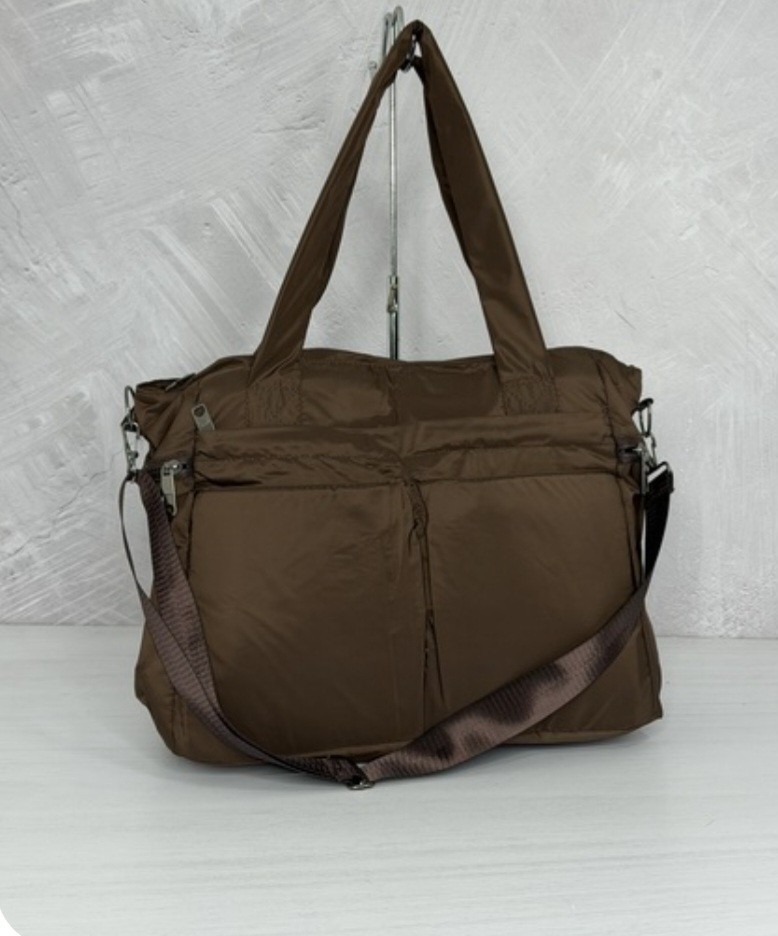 Bolso marron tote puffee