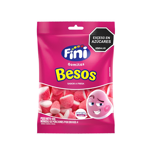 Fini Besos Fresa 80g