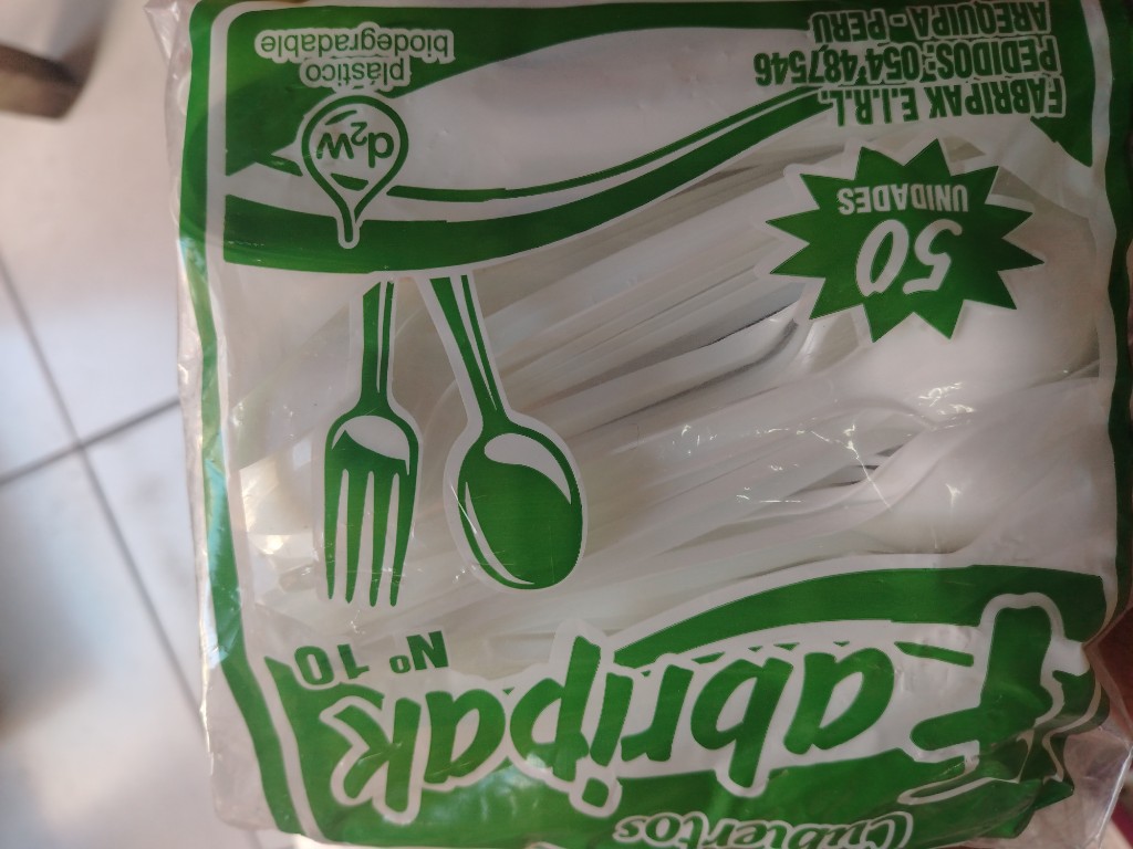 Cuchara N 10 verde x unidad