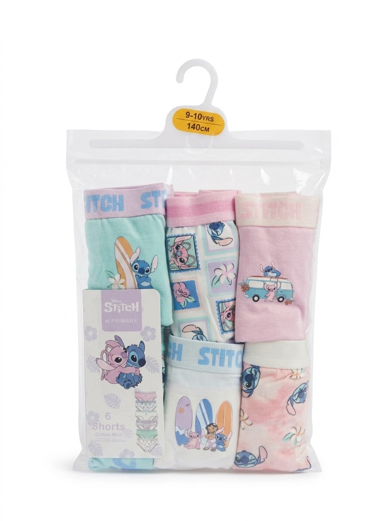 PACK 6 PANTYS - STITCH