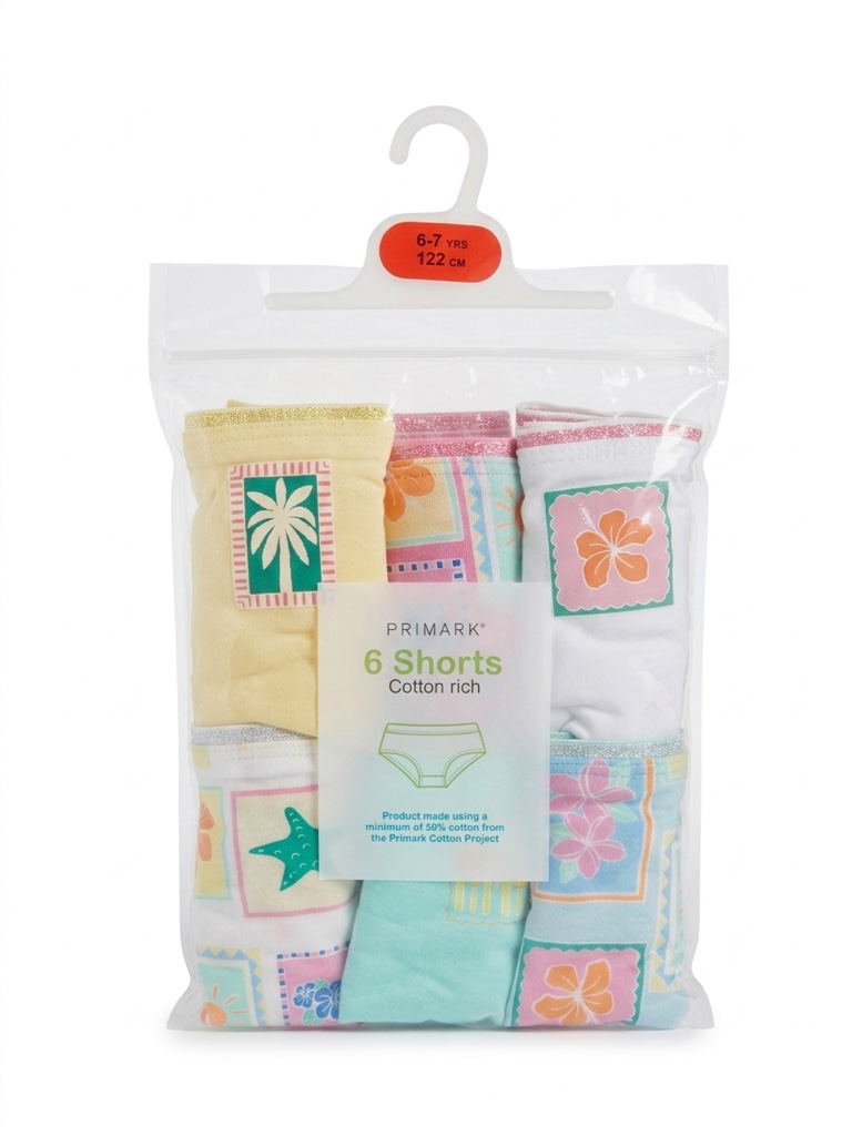 PACK 6 PANTYS - PLAYERA