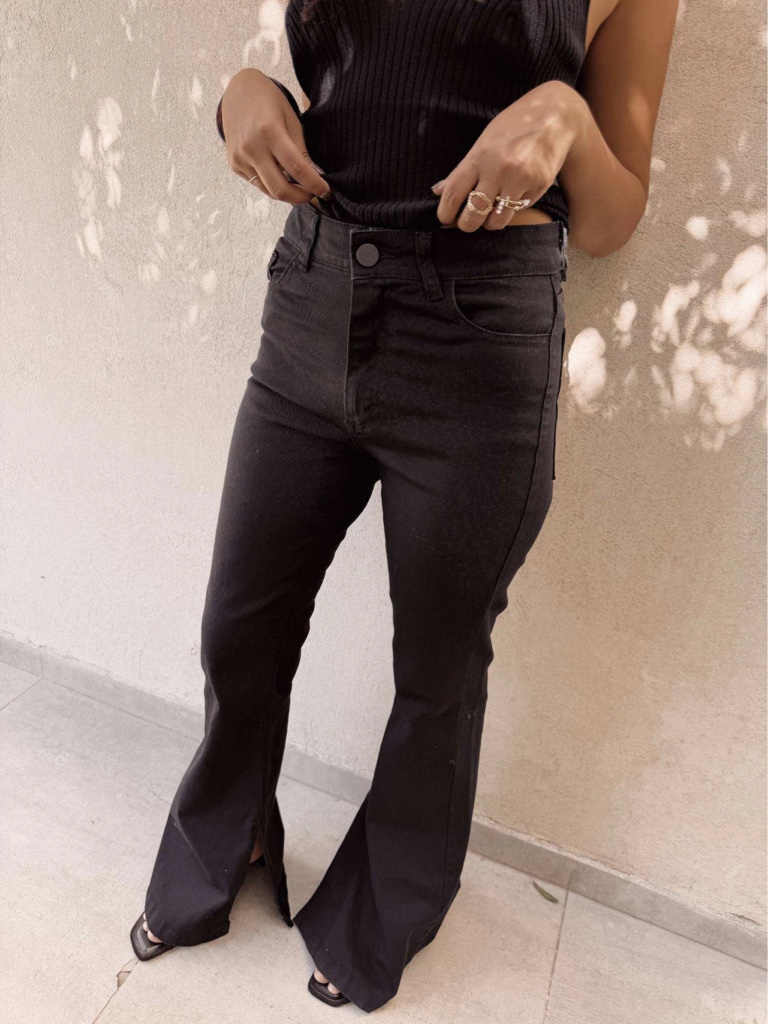 Marlow flare denim black 24