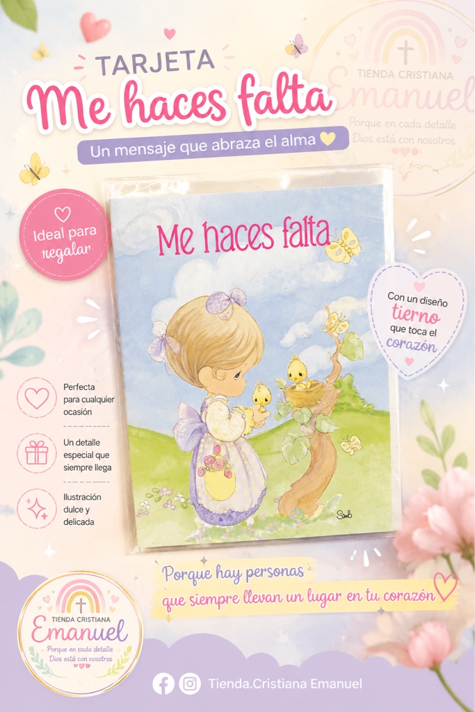 Tarjeta Me haces falta