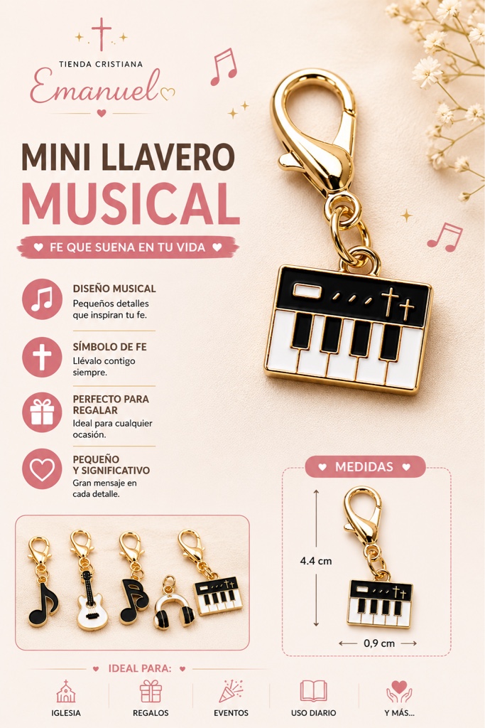 Mini llavero piano