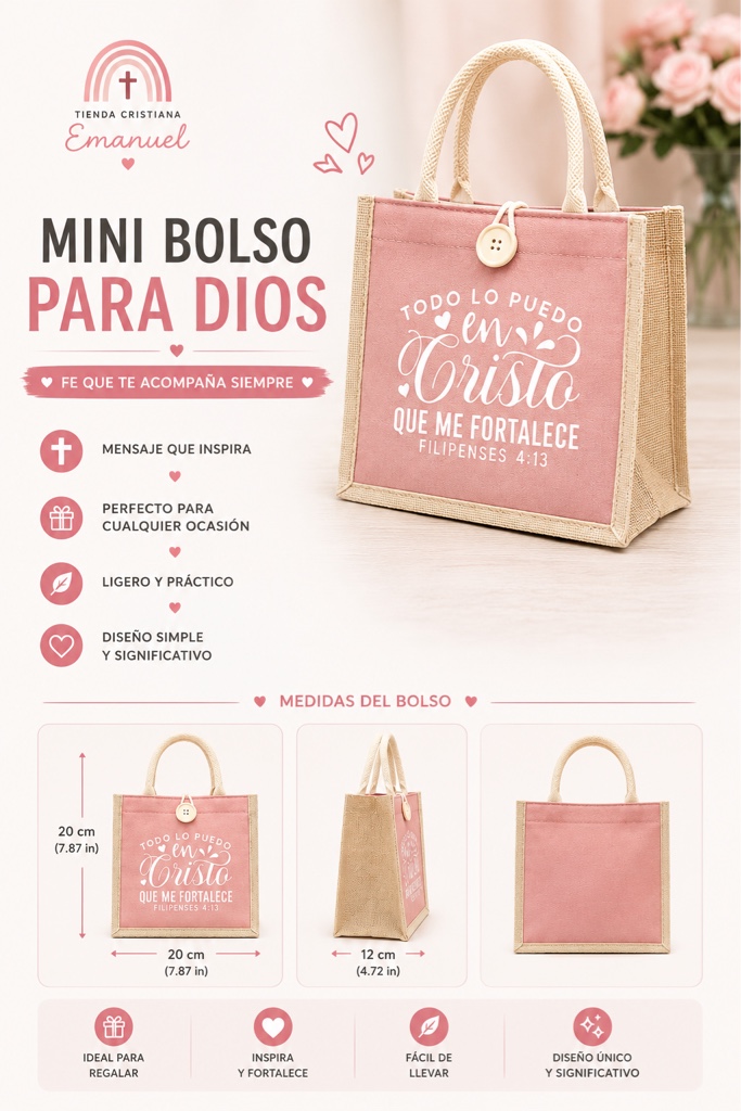 Mini Bolso Palo Rosa
