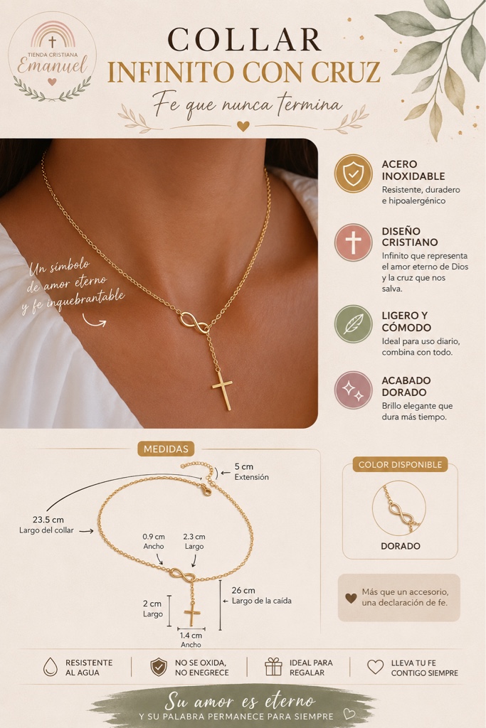 Collar Infinito Cruz
