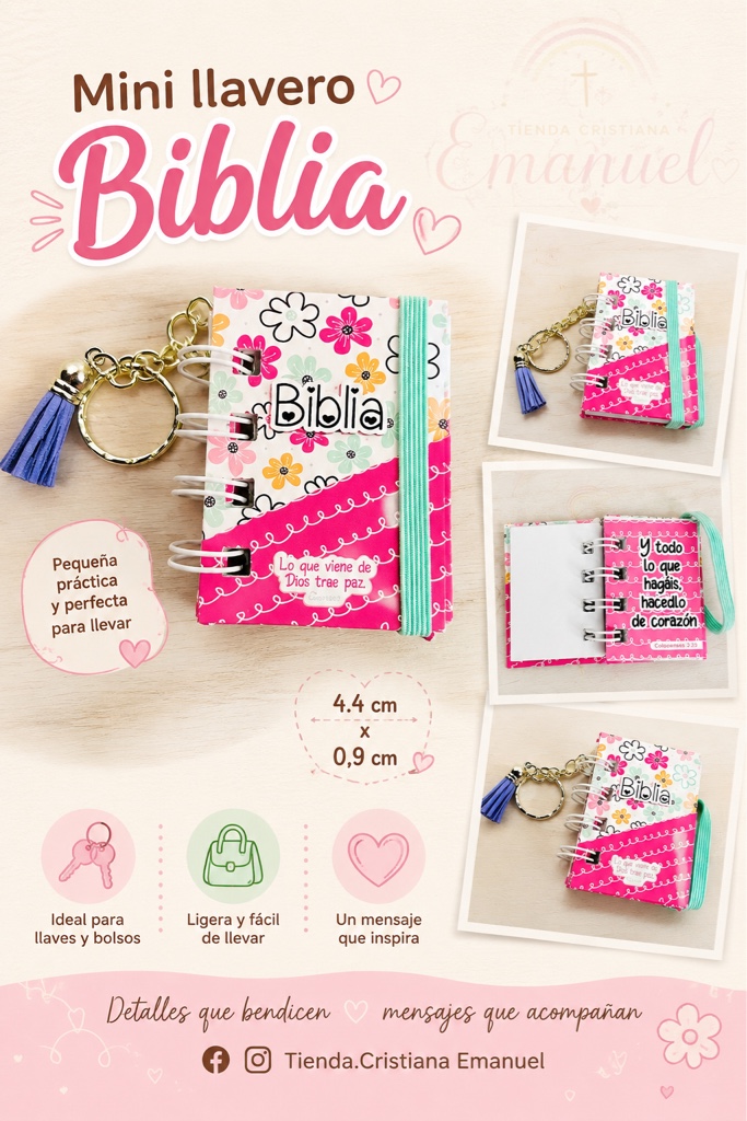 Llavero Mini Biblia