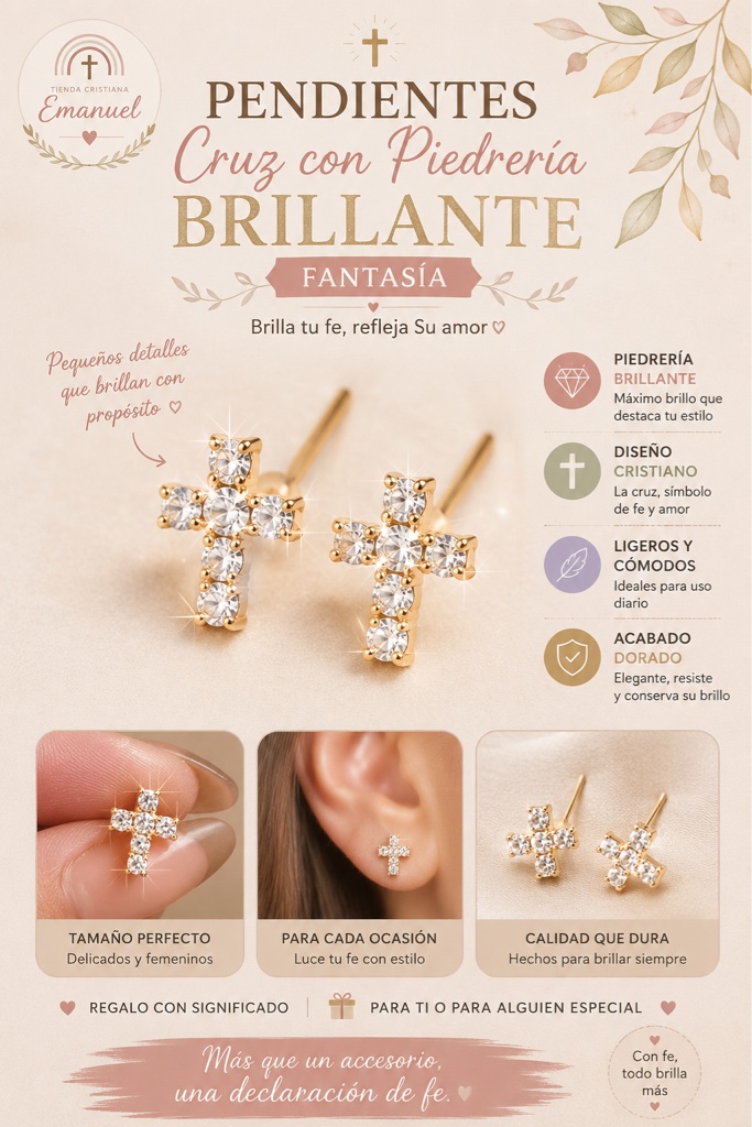 Pendientes Cruz