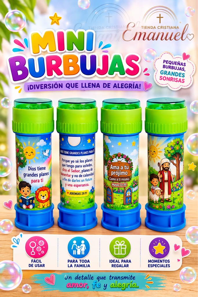Mini Burbujas Azul