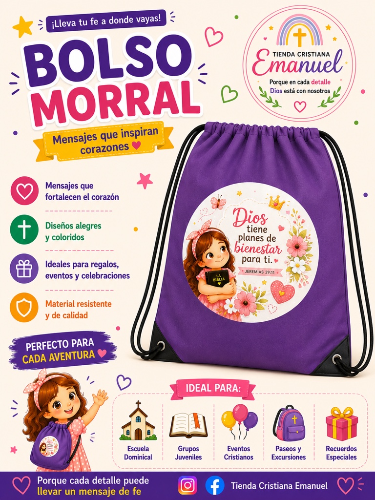 Bolso Morral Lila