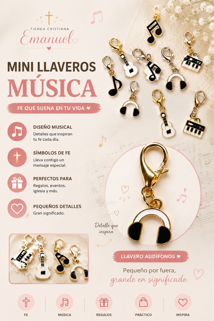 Mini Llavero Audífonos