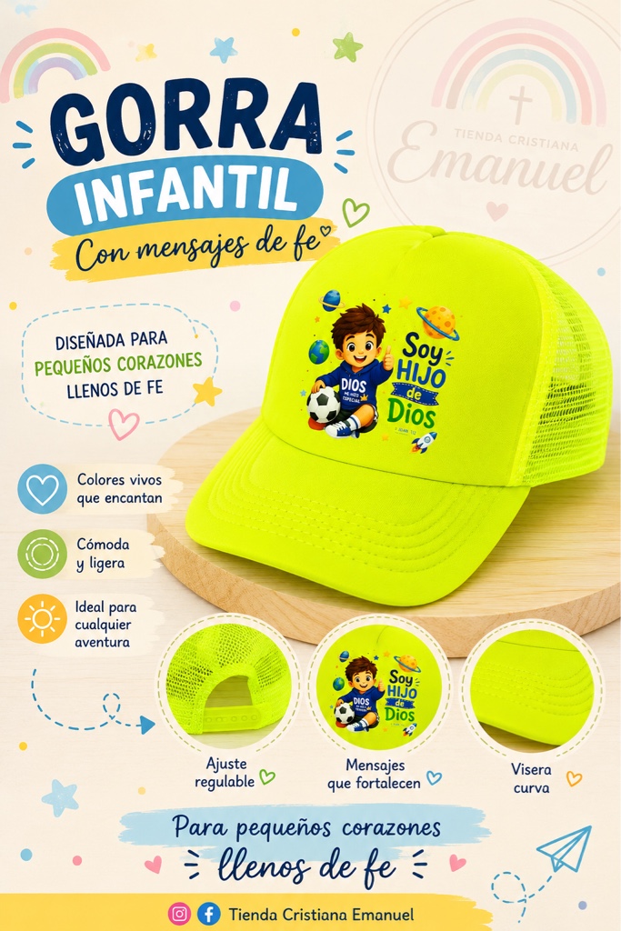Gorra Amarillo Flúor