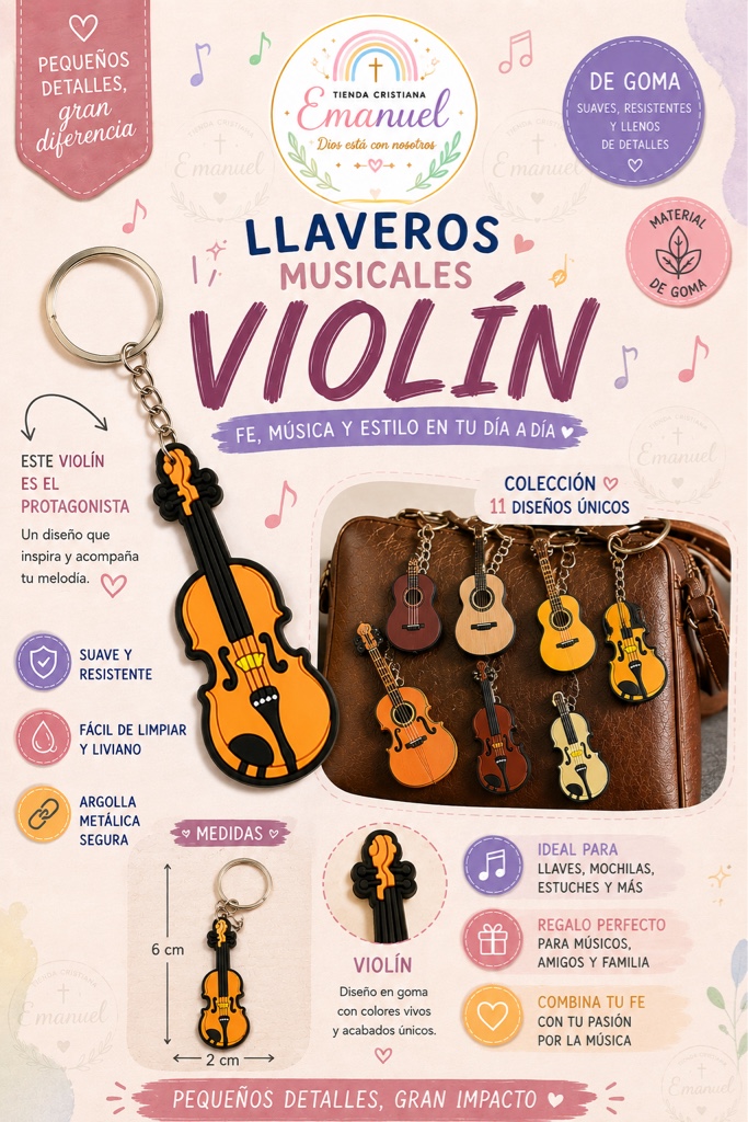 Llavero Violín
