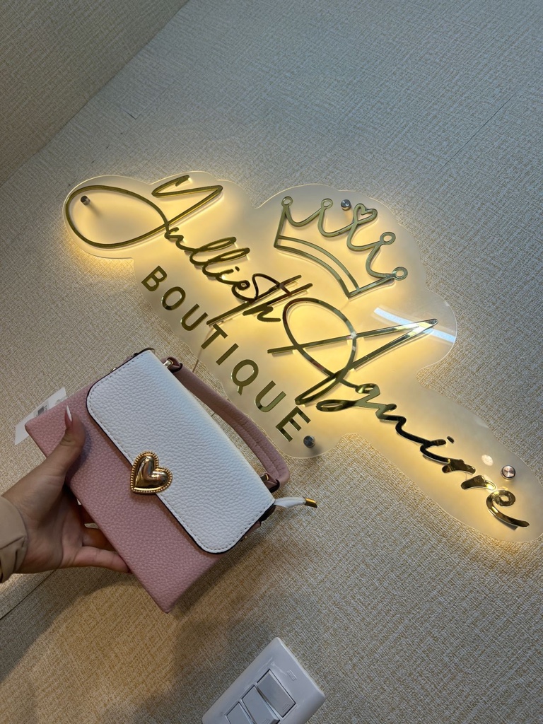 Bolso rosa corazón