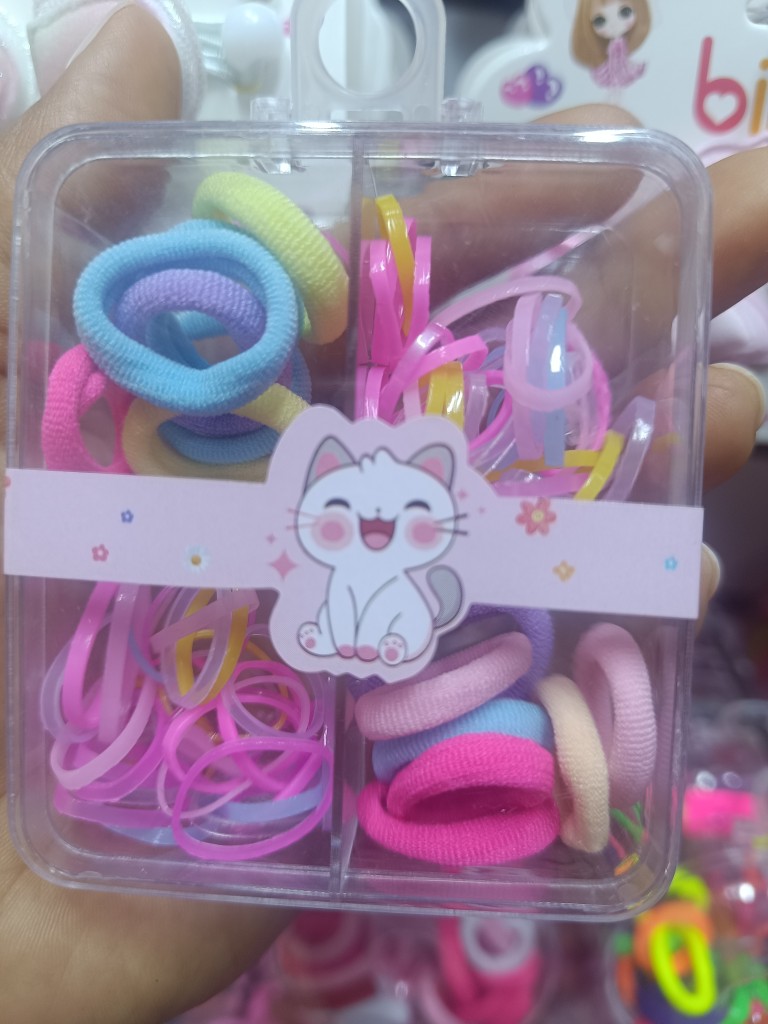 Coleta y ligas gatito