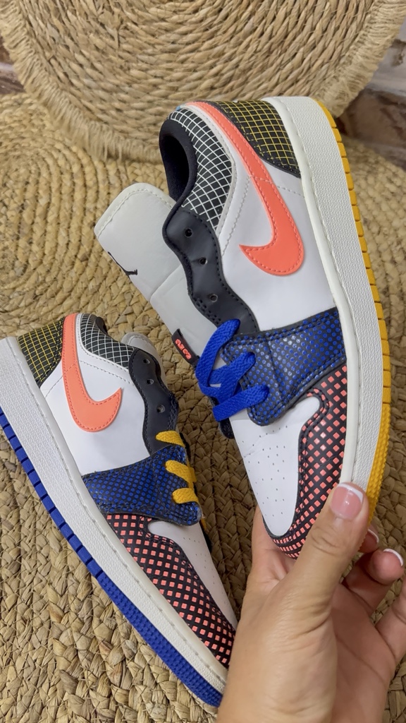 Jordan 1 Low MMD Multi-Color Grid (GS)