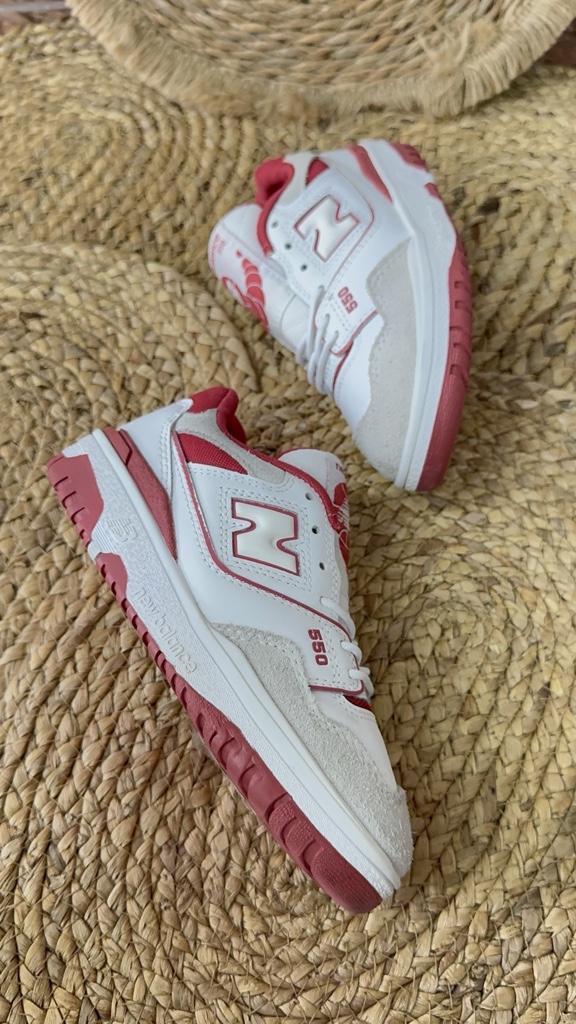 New Balance PSB550TF (PS) White Red