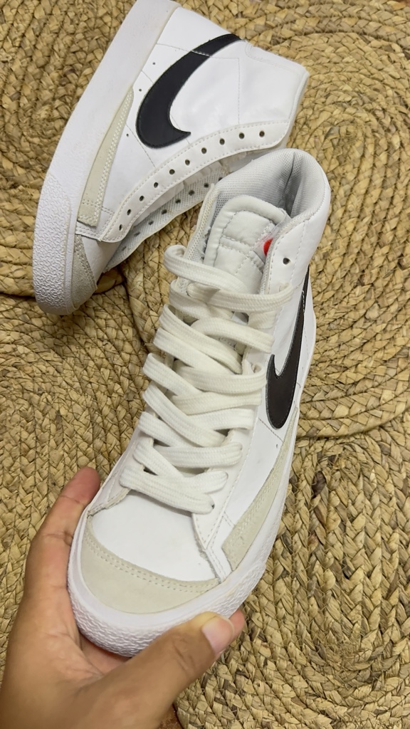 Nike Blazer Mid 77 White Black (Women's) - CZ1055-100 - US