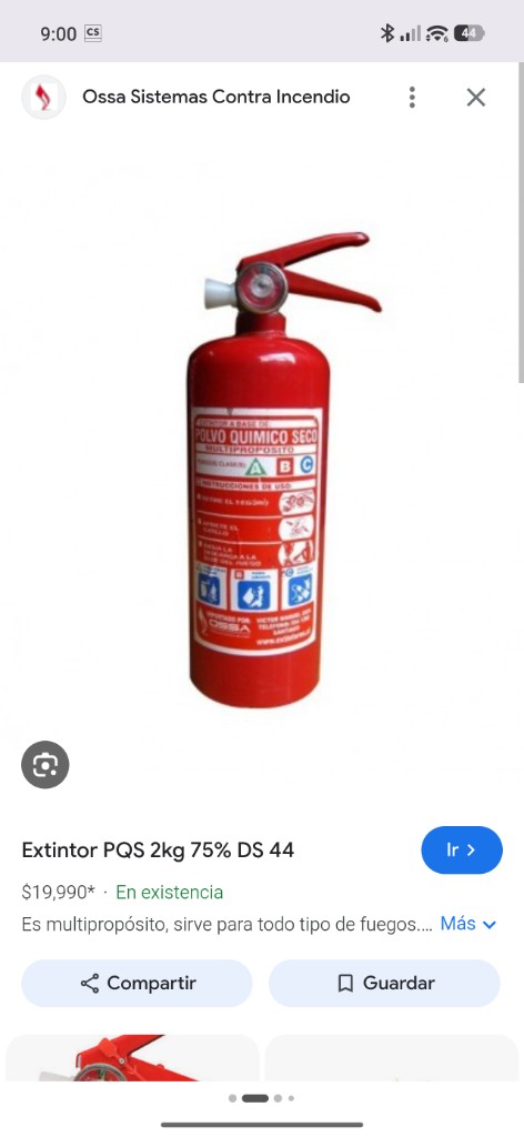 Extintor PQS 2kg
