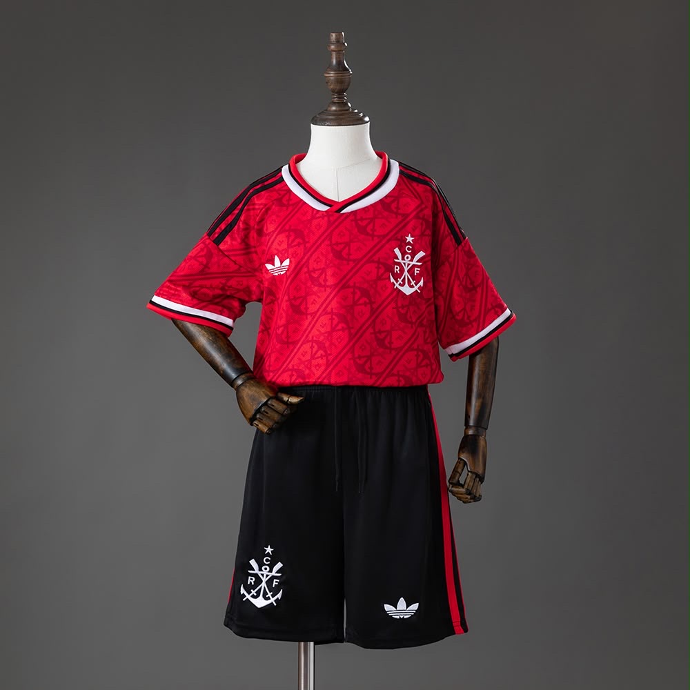Conjunto Flamengo kids vermelha