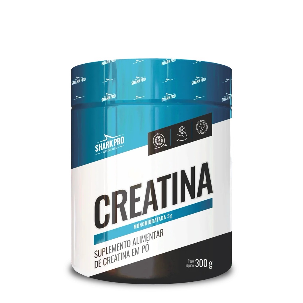 Creatina Monohidratada Shark Pro, Pote 300g