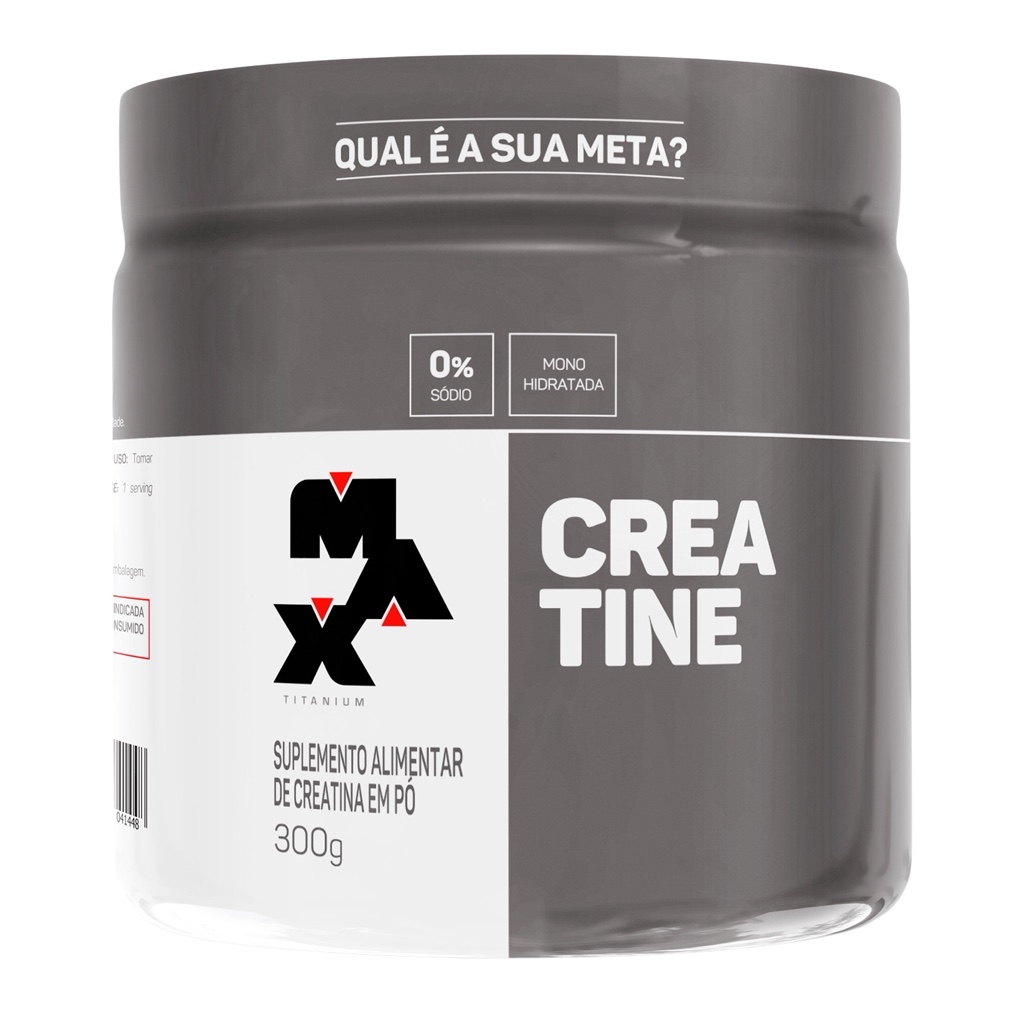 Creatina Monohidratada Max Titanium Pote 300g