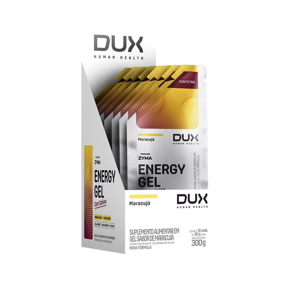 Energy Gel Dux Com Cafeina Display com 10 Saschê