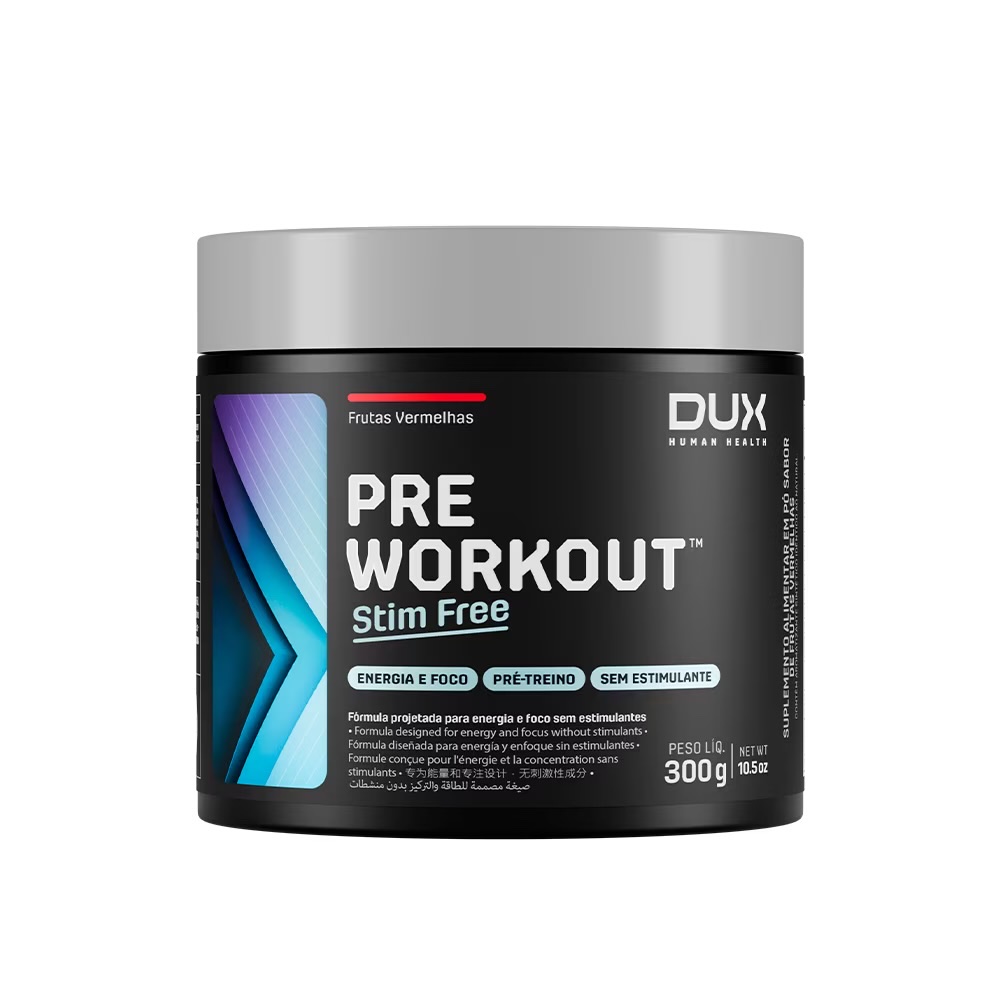 Pré Workout Stim Free Sem Cafeína Dux Pote 300g