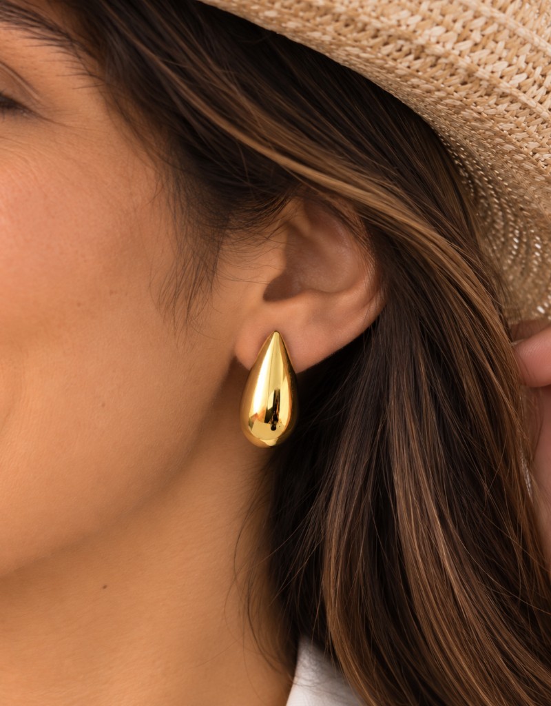 87436-ARETE DORADO GOTA LARGA