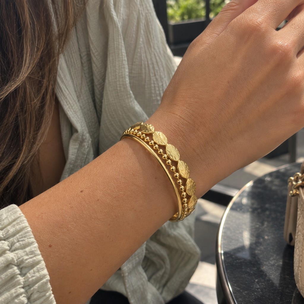 82163-BRAZALETE DORADO AJUSTABLE FIGURA VARIADA