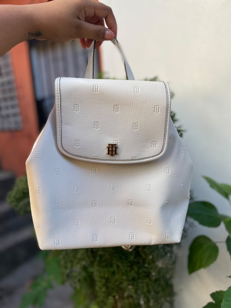 Mochila Tommy Hilfiger blanca