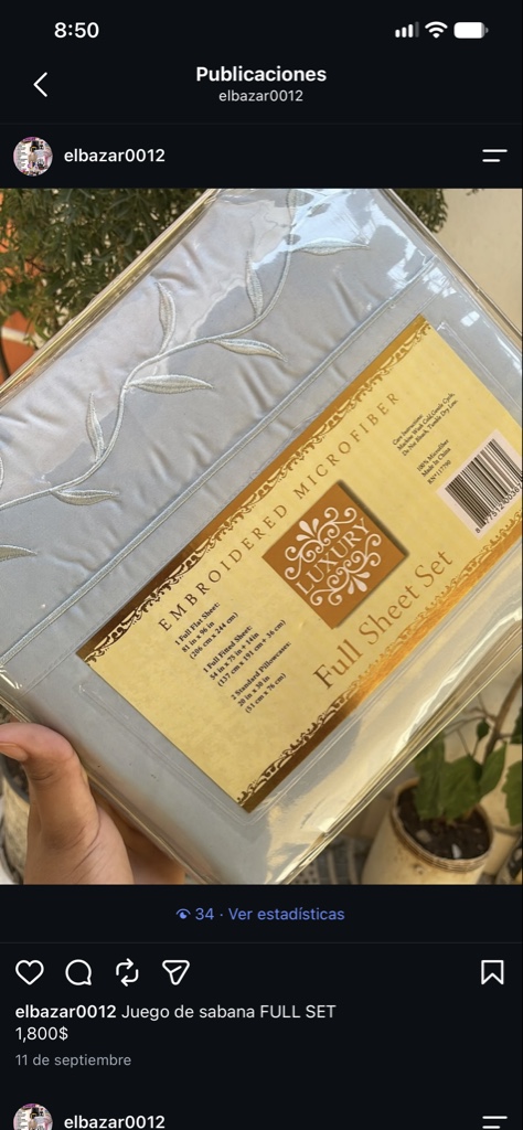Juego de sábana Full Parker & Oak 1800 thread count