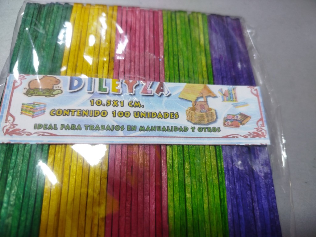 Dileyzka palitos de helado multicolor 100unid.