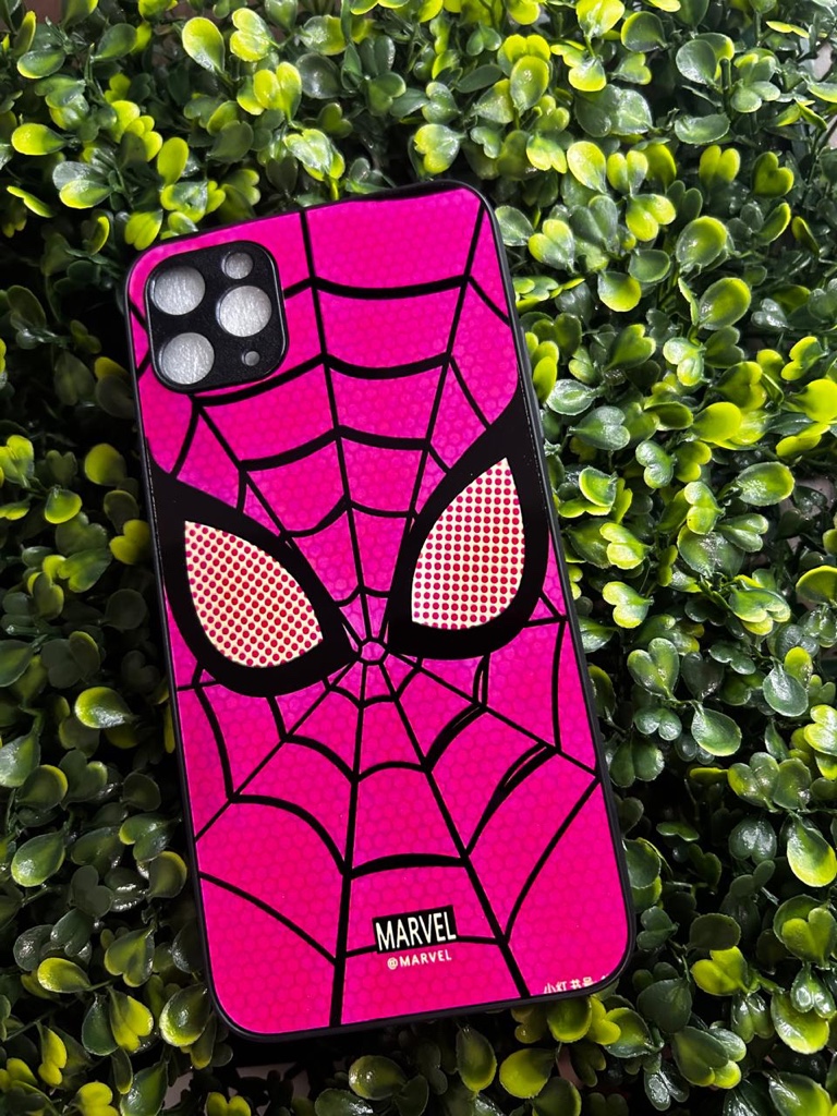 Marvel Spiderman funda rosa