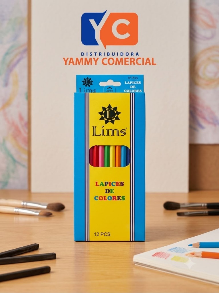 Lapiz de colores grande x12