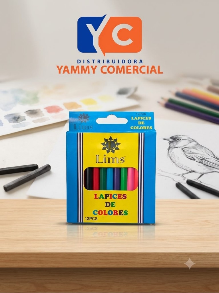 Lapiz de colores pequeño x12
