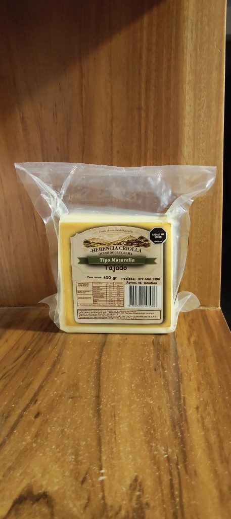 Queso tajado 400gr