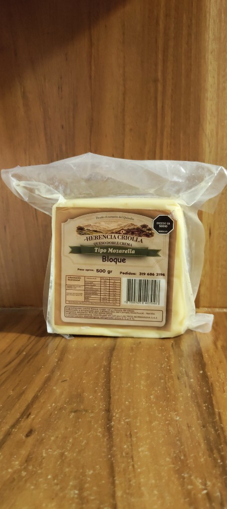 Queso bloqu 500gr