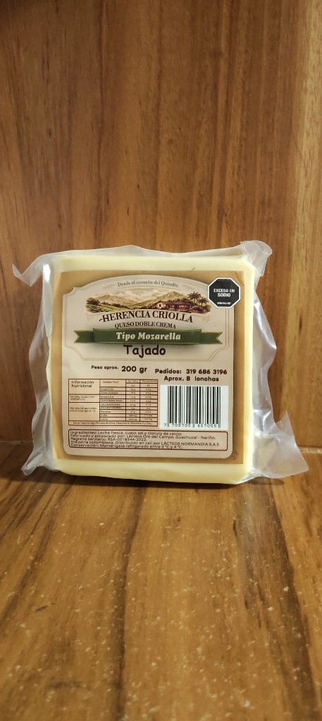 Queso tajado 200gr