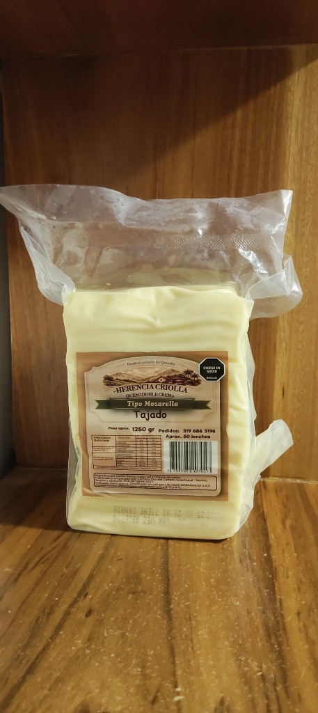 Queso tajado 1250gr