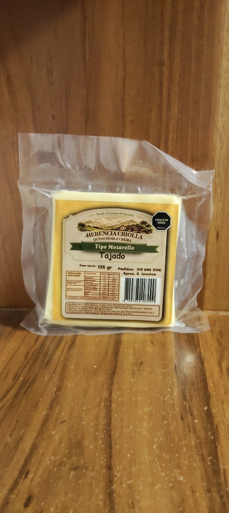 Queso tajado 125gr