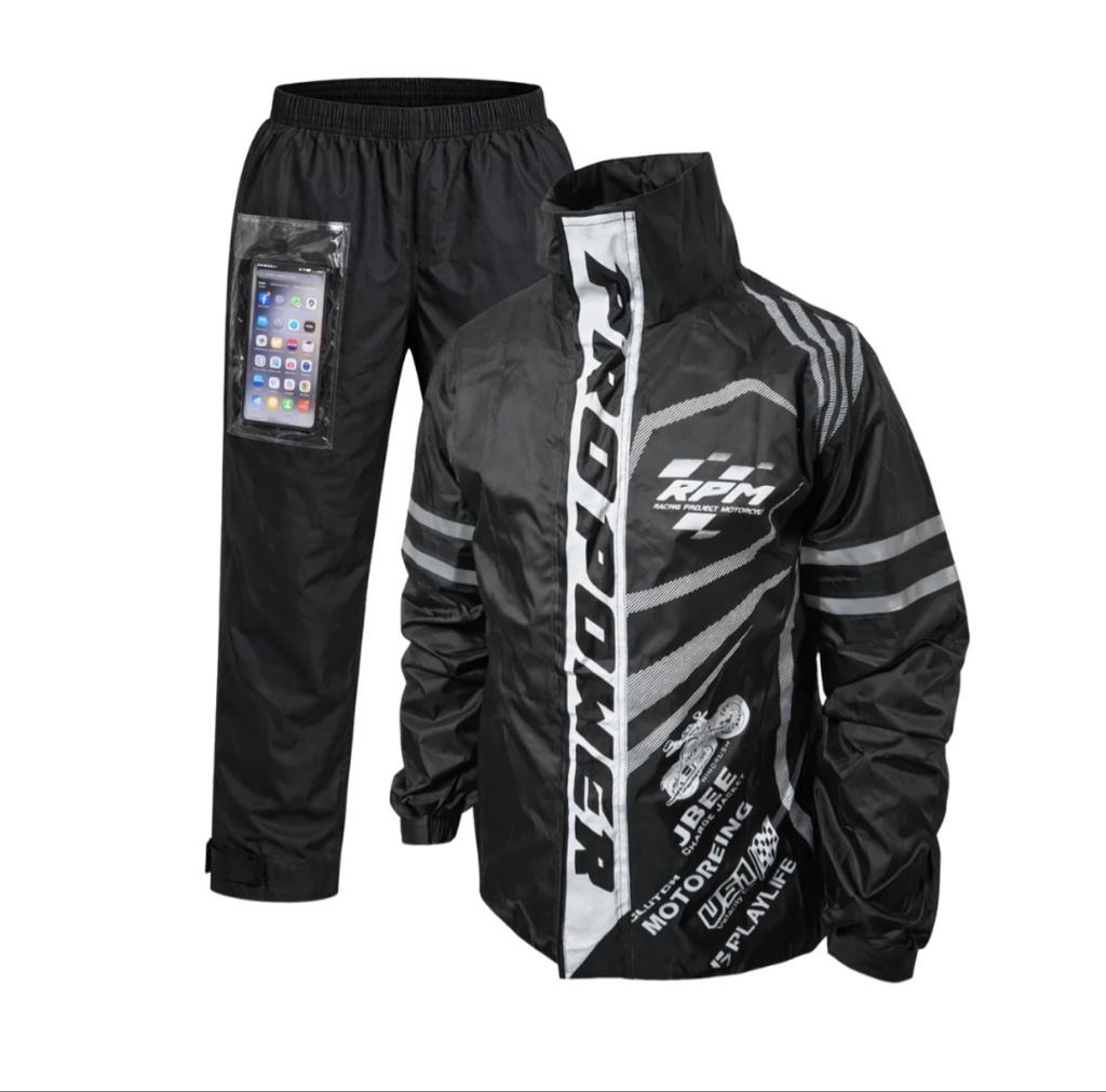 78129 - Chaqueta Impermeable - negra deportiva