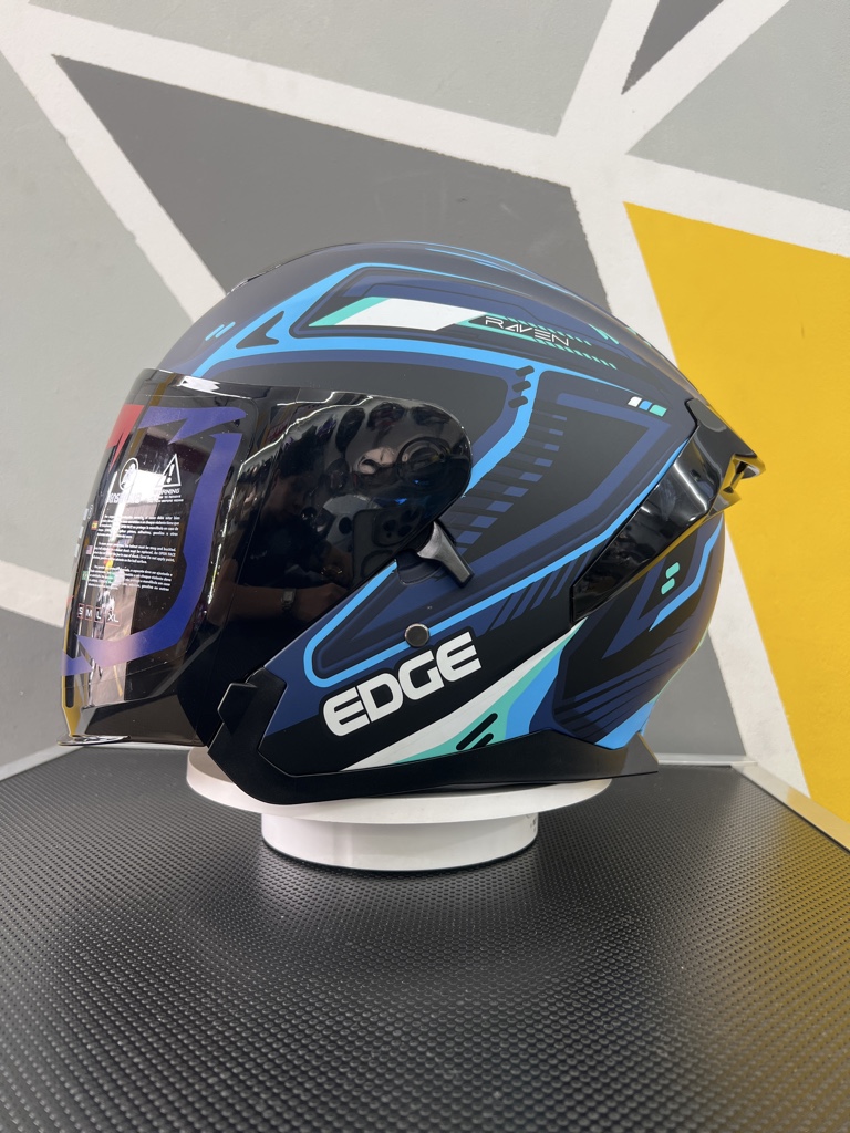 CASCO EDGE BONNIE TALLA L AZUL REY BLANCO