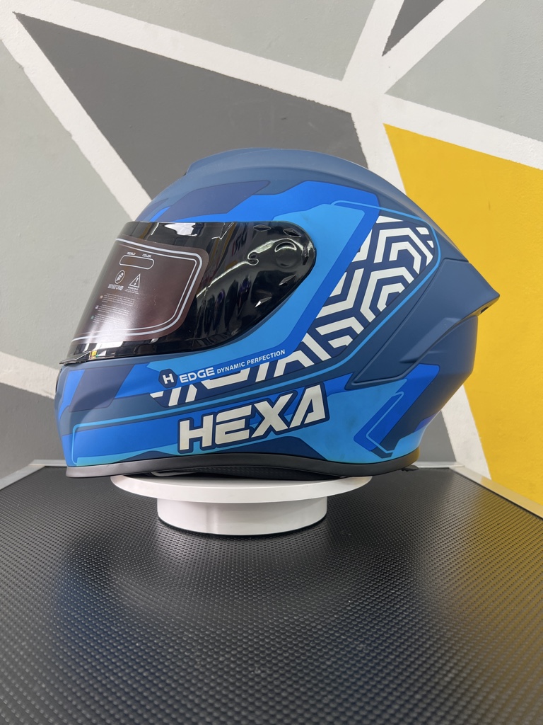 CASCO EDGE HEXA  TALLA M AZUL MATE