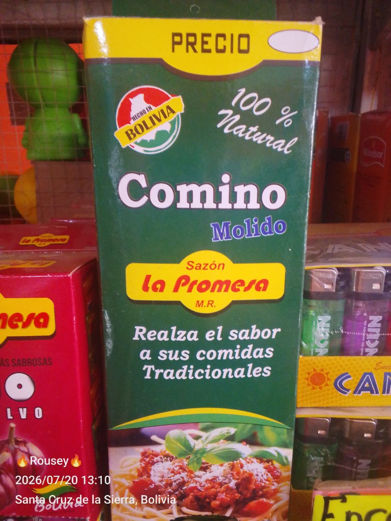 Comino en caja