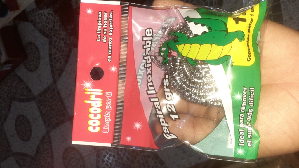 Cocodrilo esponja inoxidable 12gr