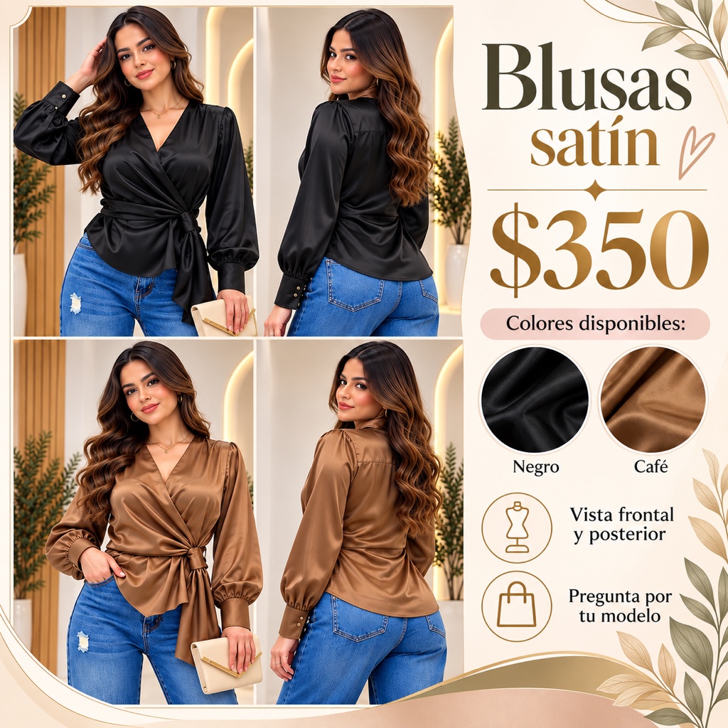 Blusa satin