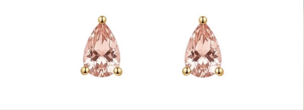 Brinco rosa gota